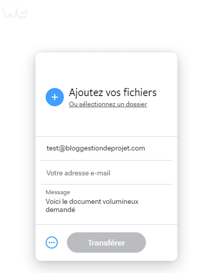 Outils collaboratif we Transfer