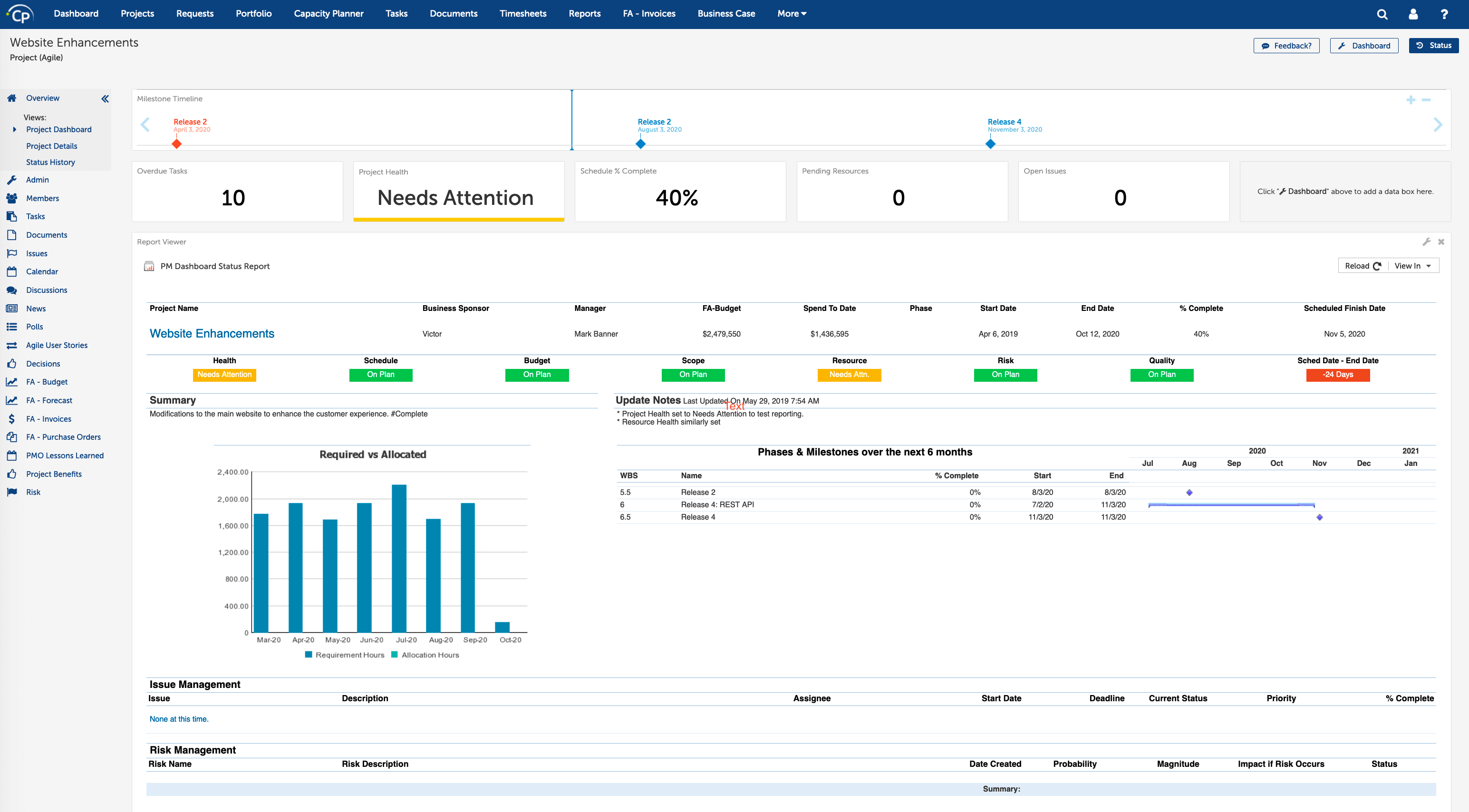 changepoint outil de gestion de projet