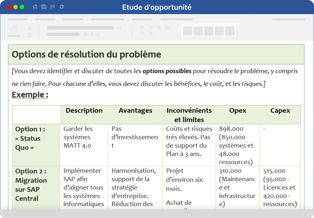 kit-Etude d'opportunité