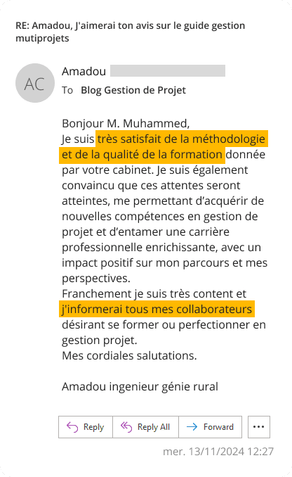 Amadou témoignage formation mobile