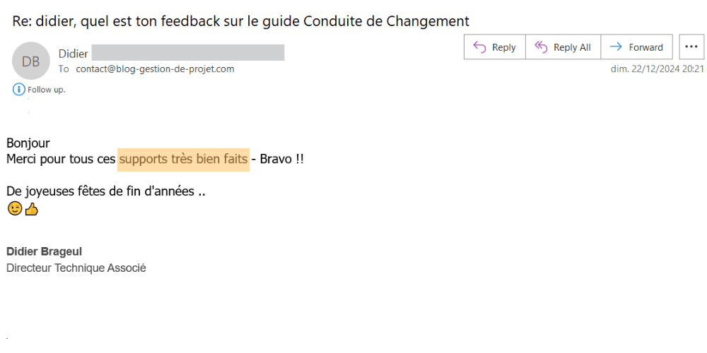 didier feedback guide changement